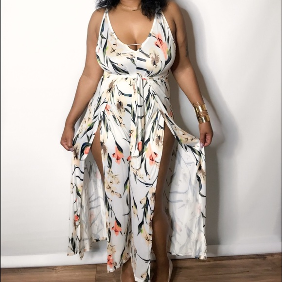 floral palazzo jumpsuit